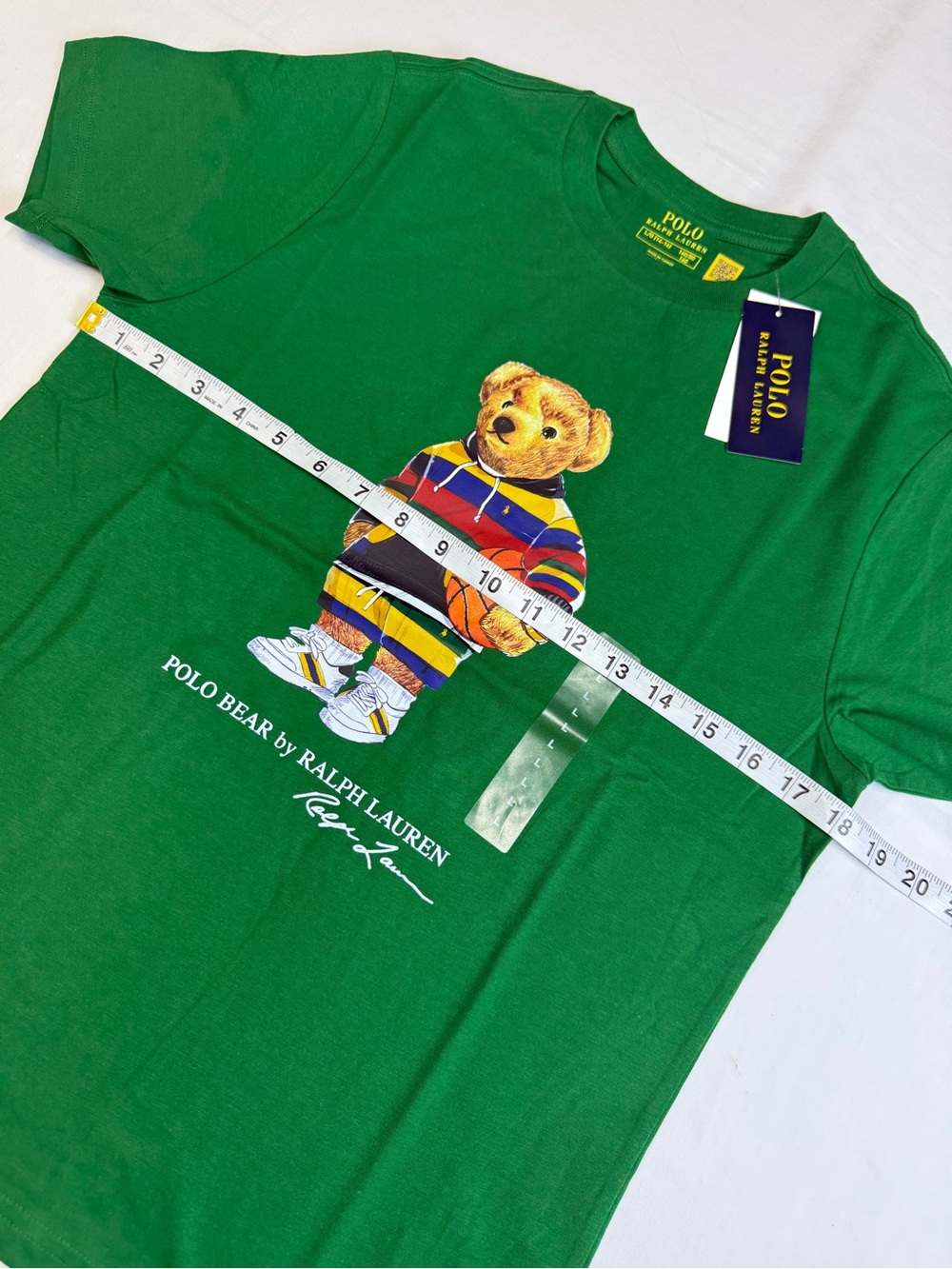 polo ralph lauren Boys Polo Bear Jersey Cotton Tee Sz L (14 - 16) short Sleeve - Picture 3 of 13